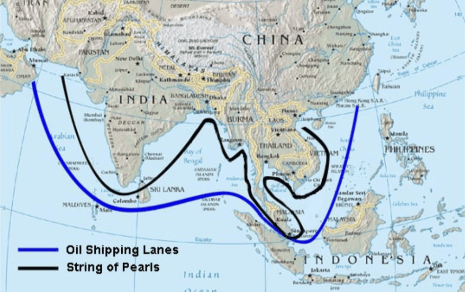 Pax Sinica, String of Pearls and India’s “Act East"